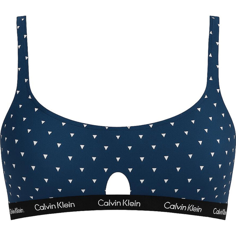 Calvin Klein sportovní podprsenka Bralette Korzet diamonds modrá 53322336