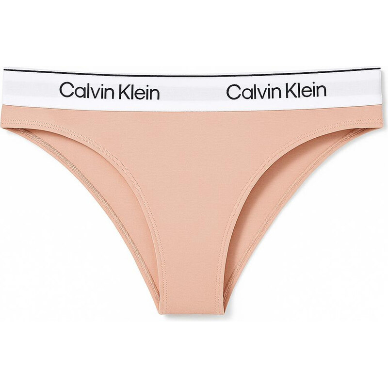 Calvin Klein Tanga kalhotky Thongs světlé béžové VELIKOST XL