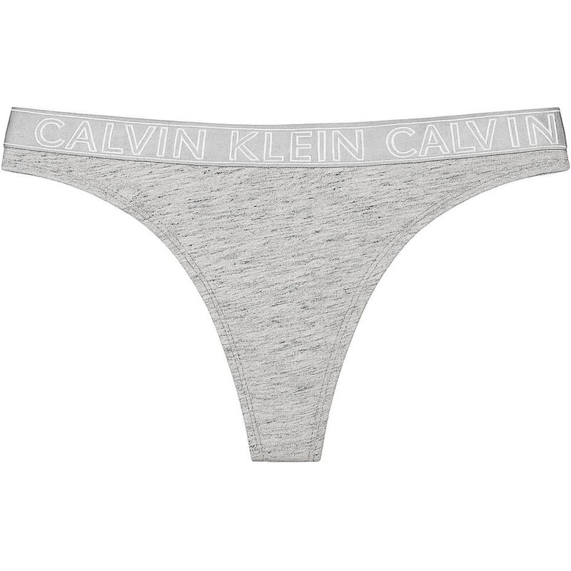 Calvin Klein Dámské Spodní prádlo Kalhotky Tanga šedé QD3636