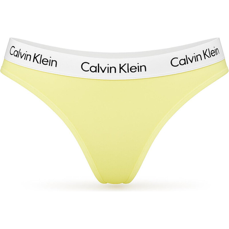 Calvin Klein Dámské Spodní prádlo Kalhotky Tanga Yellow D1617