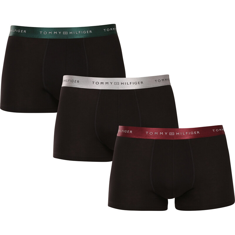 3PACK pánské boxerky Tommy Hilfiger černé (UM0UM03411 0R4)