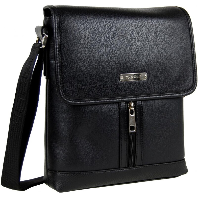 Tapple Větší černá pánská crossbody taška F901