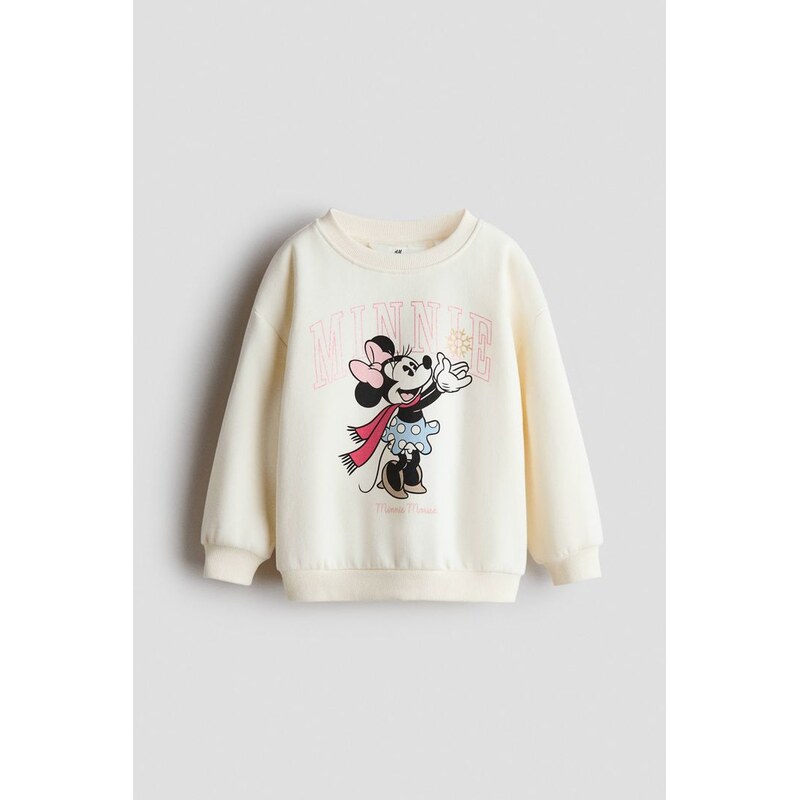 H&M - Mikinas potiskem - Bílá/Myška Minnie