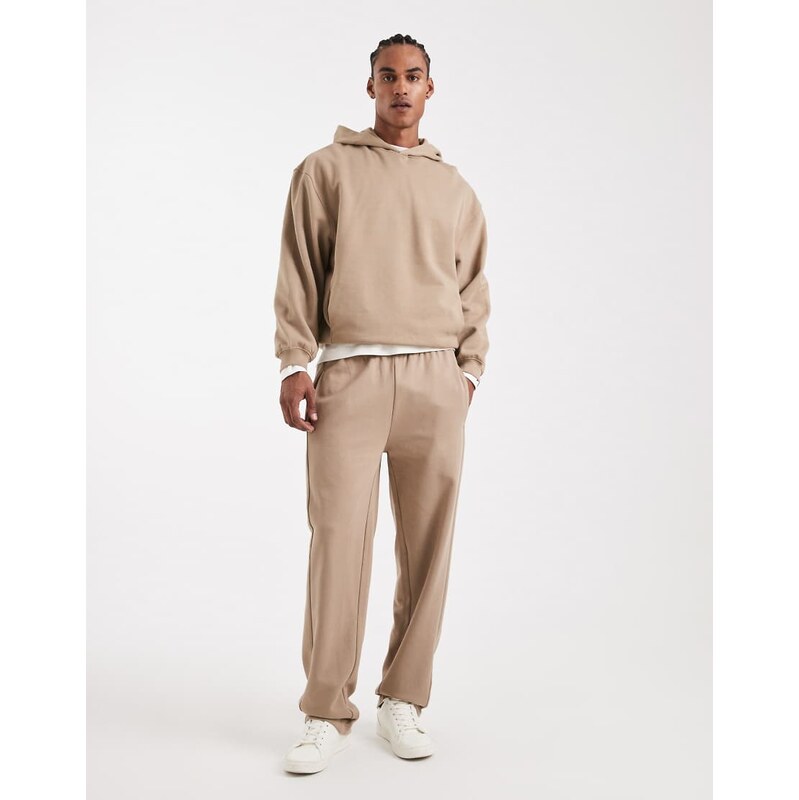ASOS DESIGN circular design collection heavyweight straight leg