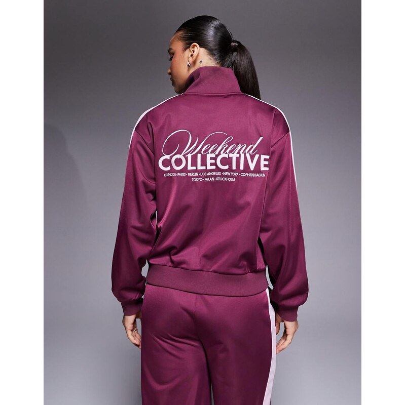 ASOS Weekend Collective Weekend Collective co-ord zip through poly 110556119