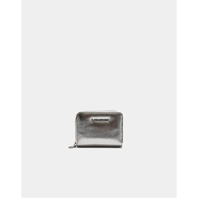 Stradivarius Shimmery rectangular purse in grey 110556493