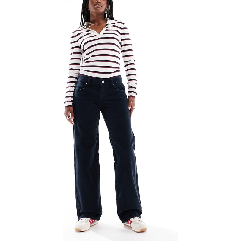 Cotton On low rise straight cord jean in navy