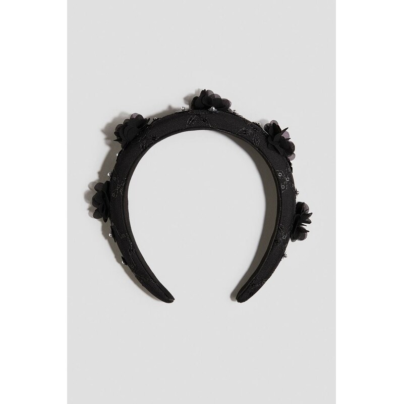 H&M - Široká čelenka - černá 108729625