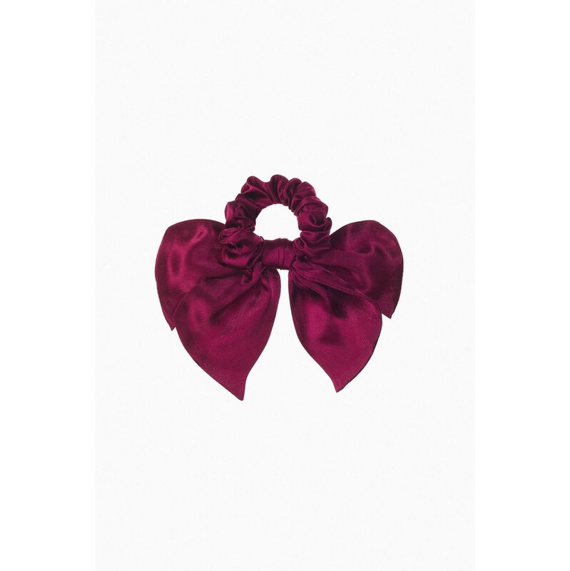 H&M - Hedvábná gumičkas mašlí - červená 109306655