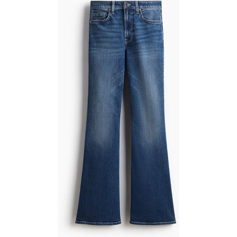 H&M - Flared High Jeans - Denim Blue