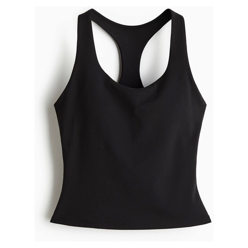 H&M - Integral-bra sports top with SoftMove - Černá