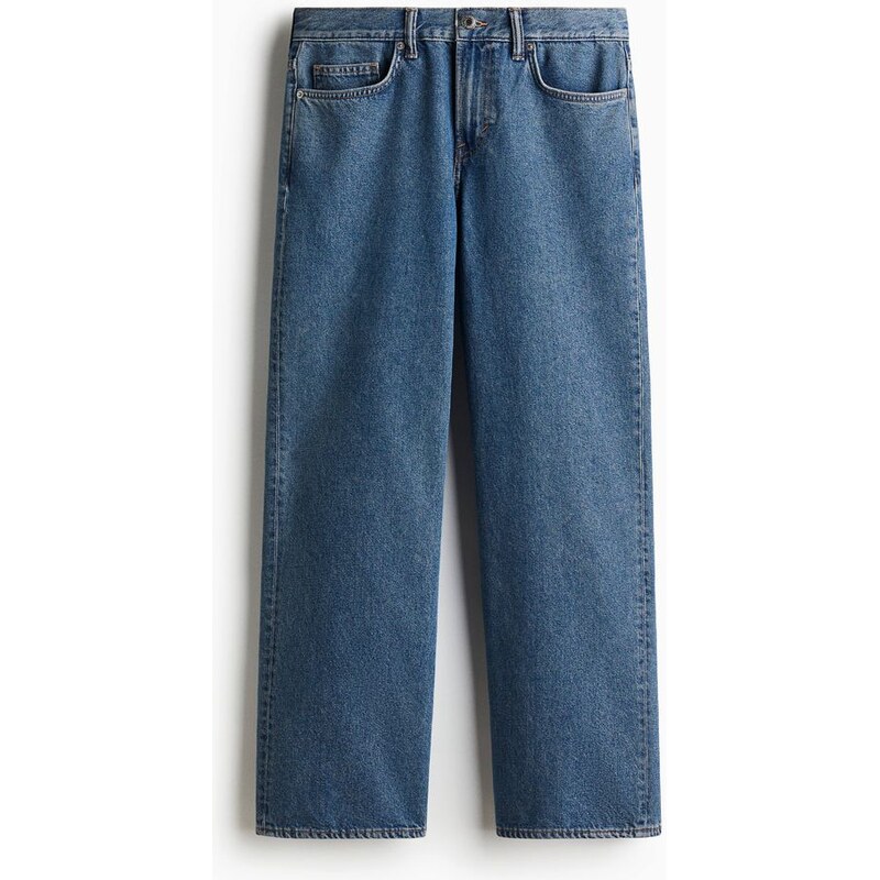 H&M - Straight Relaxed Jeans - Denim Blue