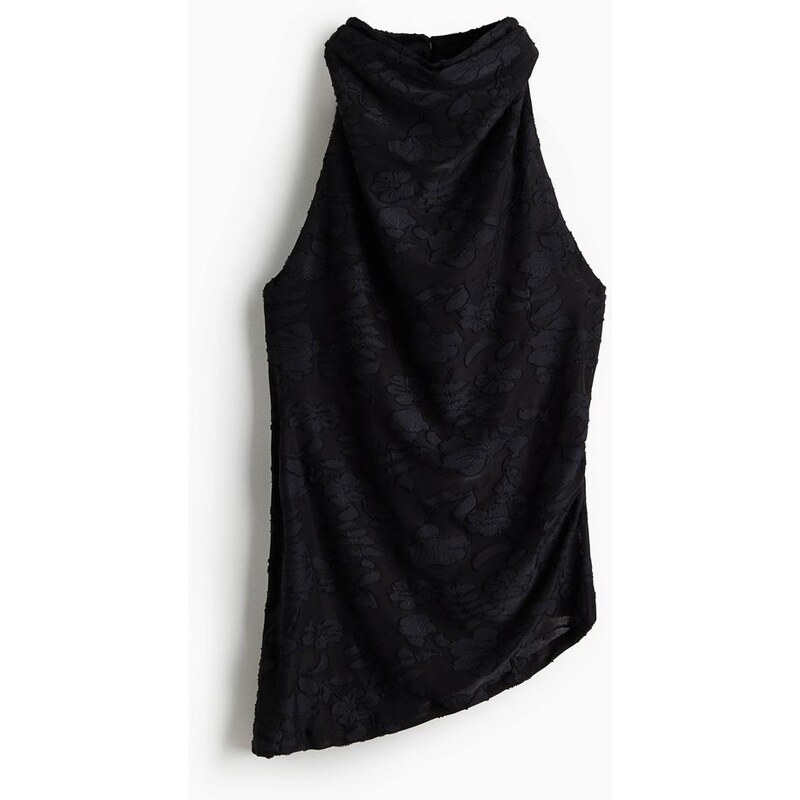 H&M - Top halterneck - Černá