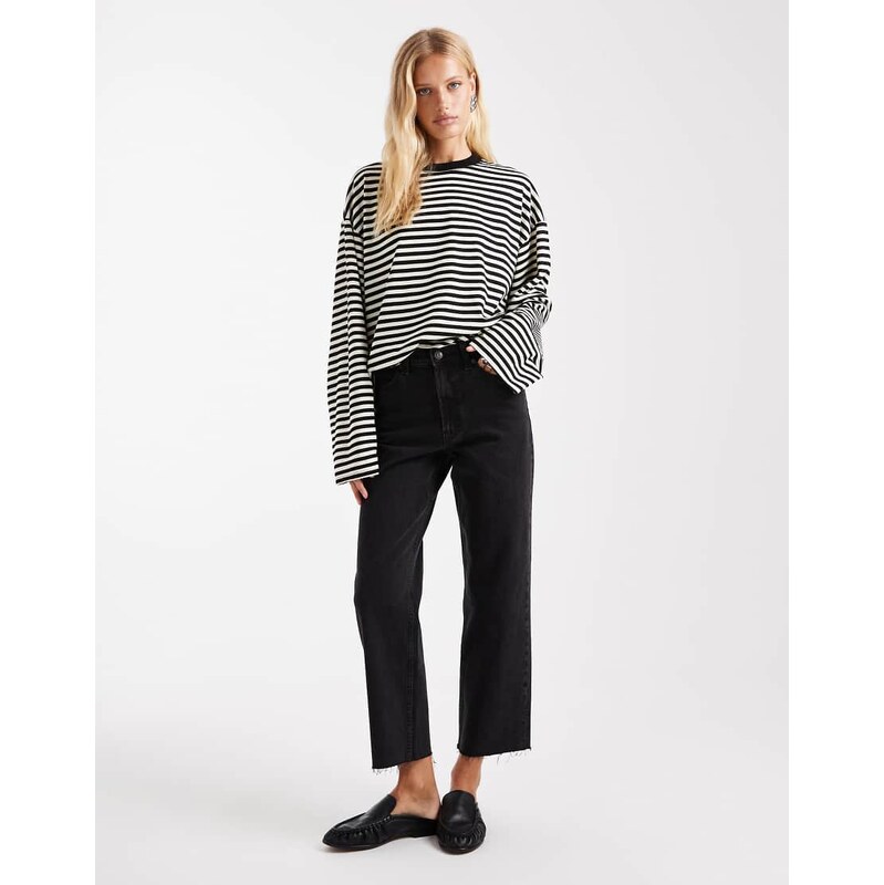 ASOS DESIGN ankle grazer comfort stretch straight leg jeans in