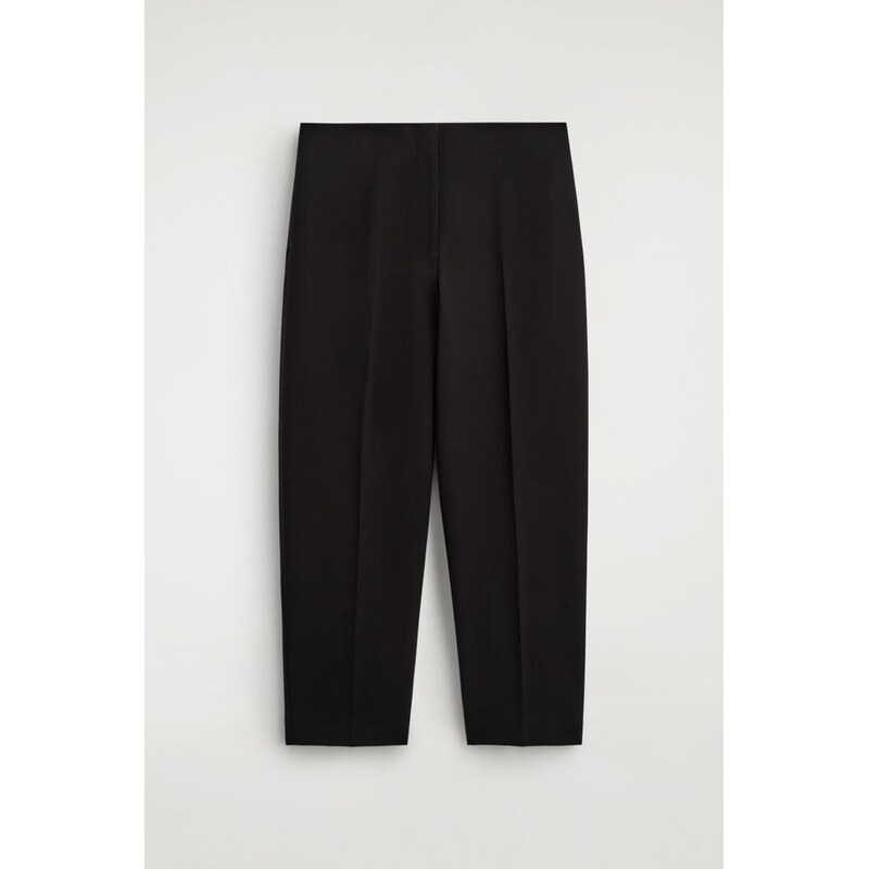 H&M - Kalhotys barelovými nohavicemi ze směsi vlny - hnědá 109658489