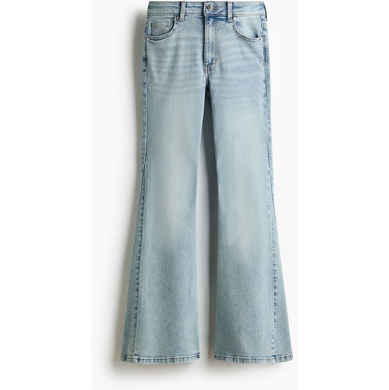 H&M - Flared High Jeans - modrá 110557217