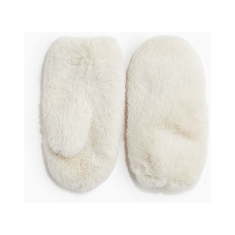 H&M - Huňaté palčáky - béžová 110556989