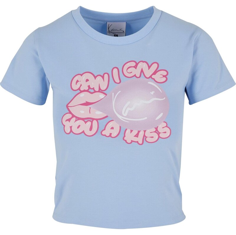 Karl Kani Tričko Bubblegum světlemodrá / pink