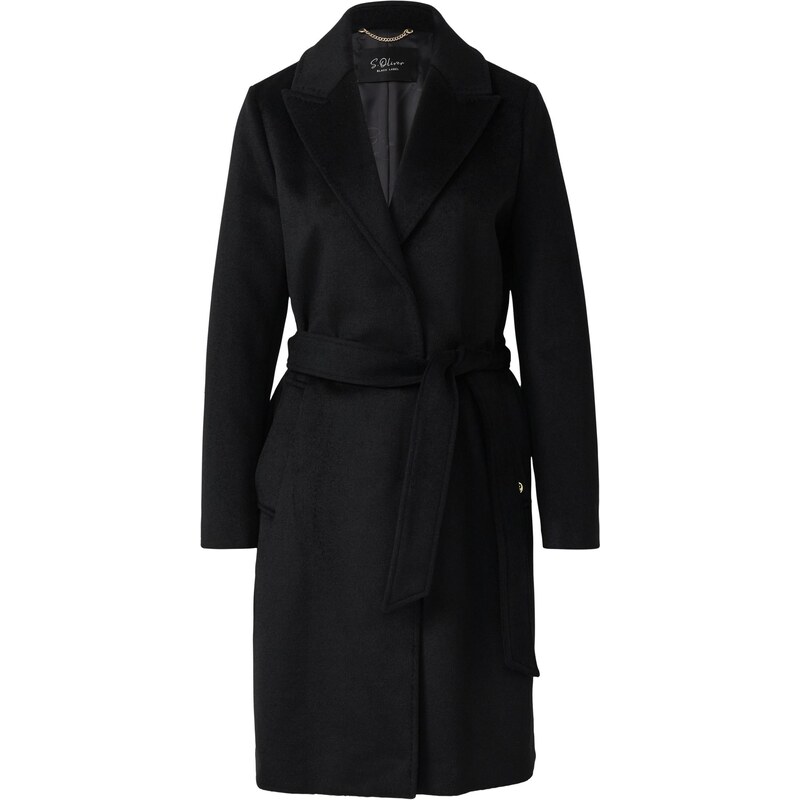 s.Oliver BLACK LABEL Přechodný kabát černá