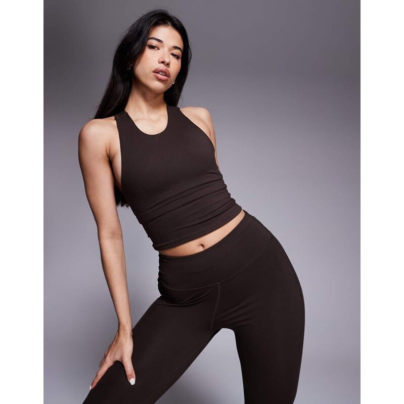 4505 Icon soft touch racer back vest with inner bra and removable 110578940