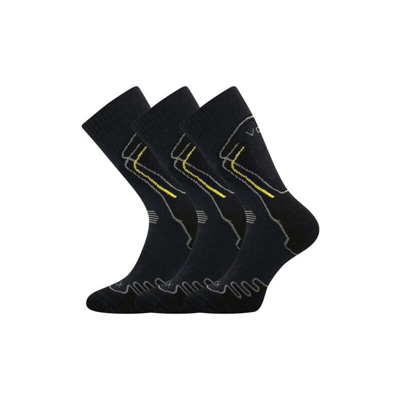 3PACK ponožky VoXX trekingové antracit šedé (Limit) 110922439