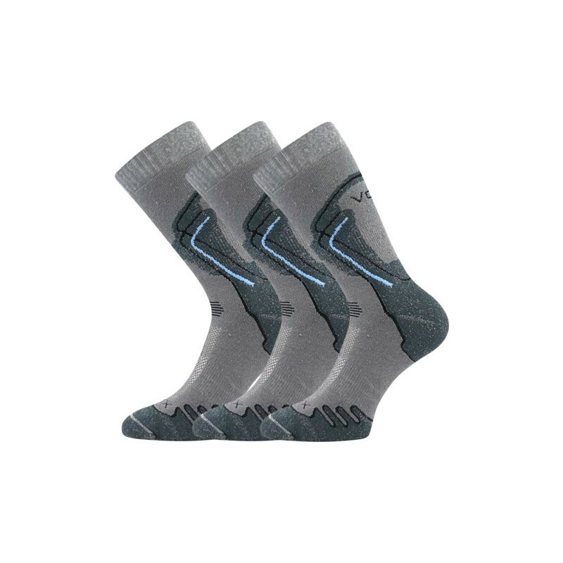 3PACK ponožky VoXX trekingové šedé (Limit) 110922440