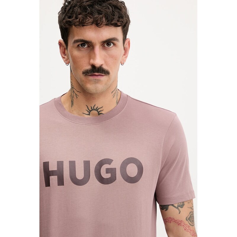 HUGO tričko pánské bavlněné Dulivio