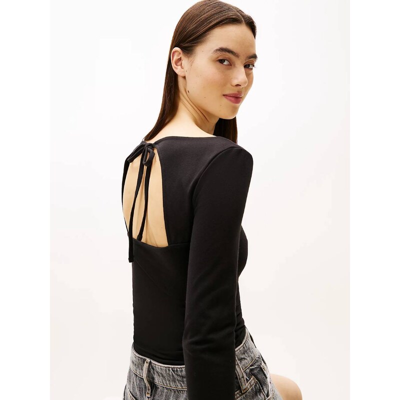 Tommy Jeans dámské černé tričko