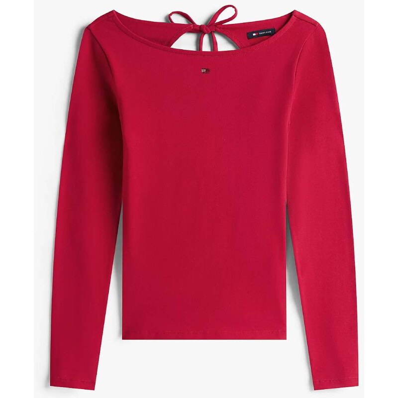 Tommy Jeans dámské růžové tričko