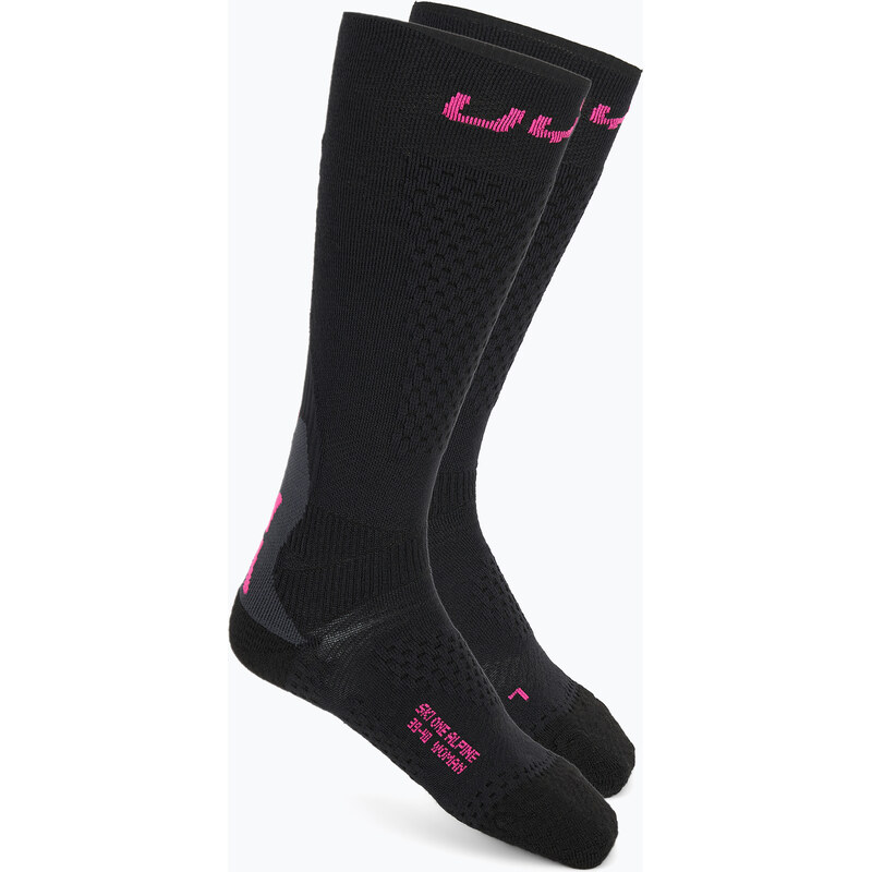 Dámské lyžařské ponožky UYN Ski One Alpine Merino black/pink