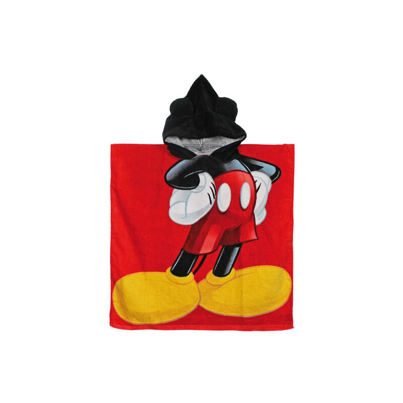 Cerda Pončo Mickey Mouse červené bavlna 60/120 cm