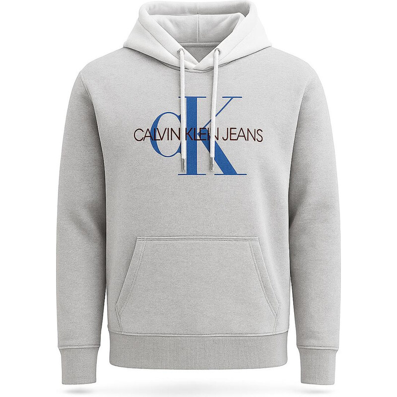Calvin Klein dámská mikina s dlouhým rukávem Iconic Logo šedá