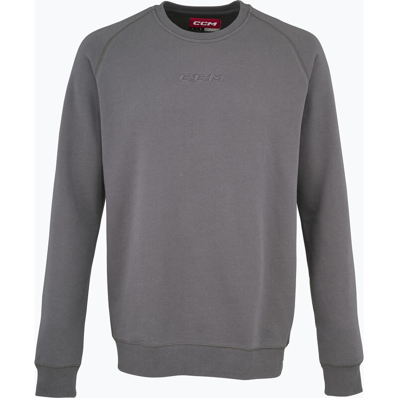 Pánská mikina CCM Core Fleece Crew dark grey heather