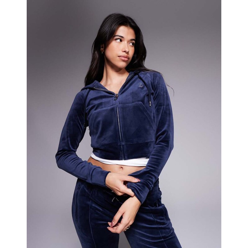 Juicy Couture co-ord zip up hoodie in navy