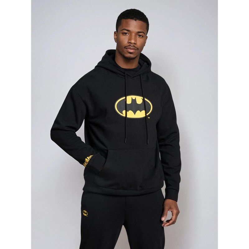 Sinsay - Mikina s potiskem Batman - černá