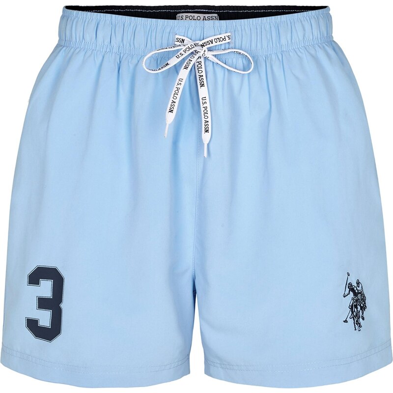 U.S. POLO ASSN. Plavecké šortky UMALEXANDER modrá / černá