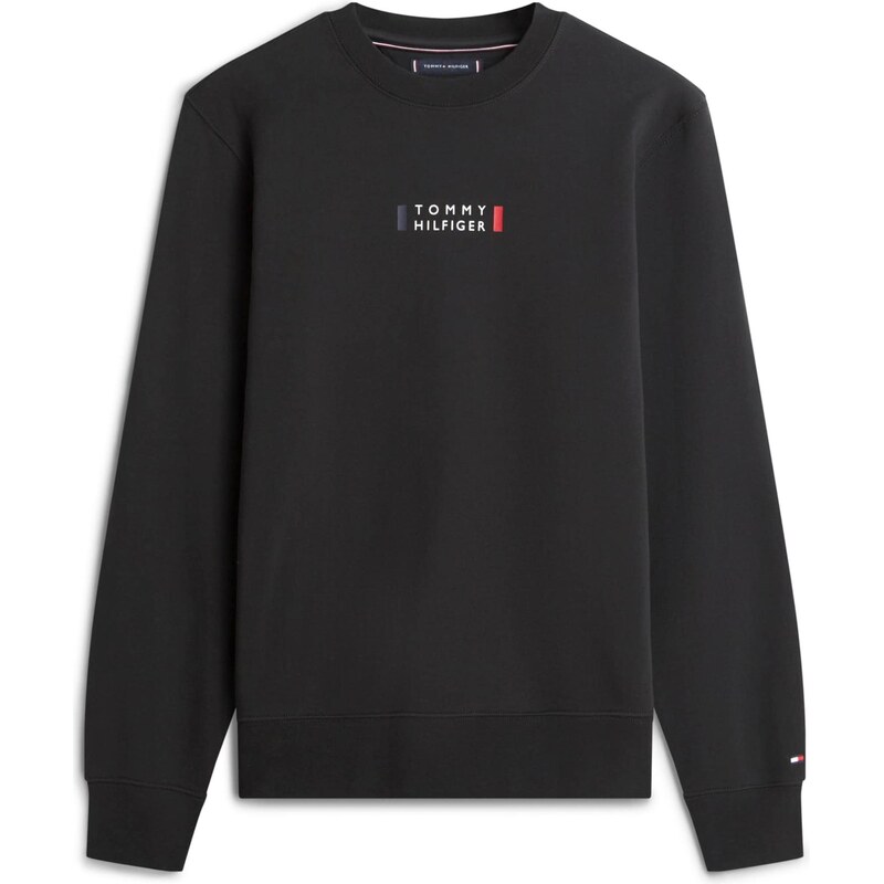 TOMMY HILFIGER Mikina červená / černá / bílá