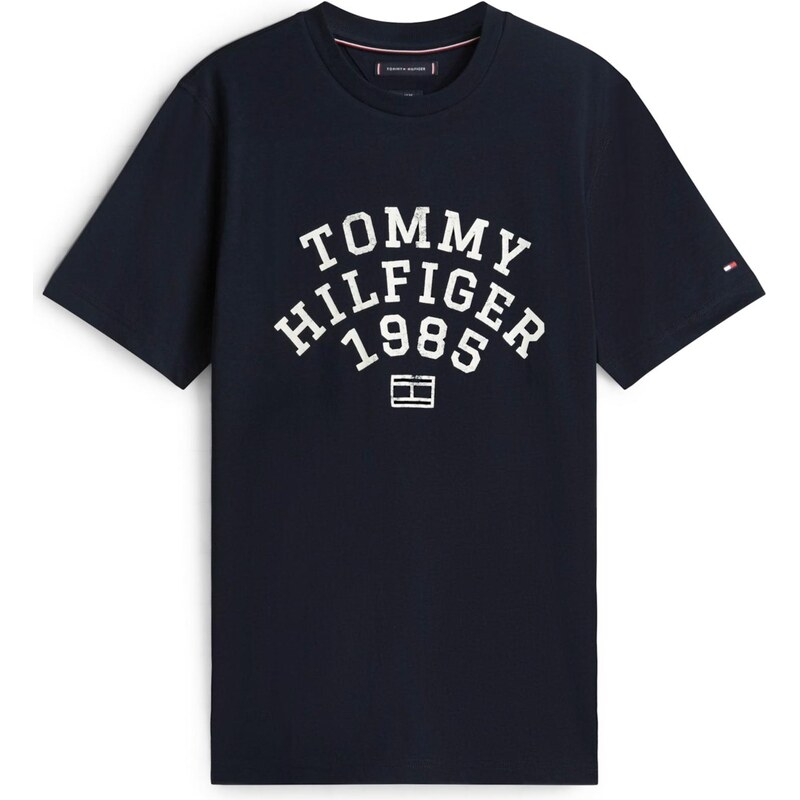 TOMMY HILFIGER Tričko námořnická modř / bílá
