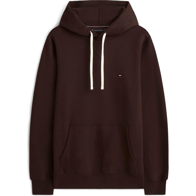 TOMMY HILFIGER Mikina ESS SEASONAL kaštanově hnědá / bílá
