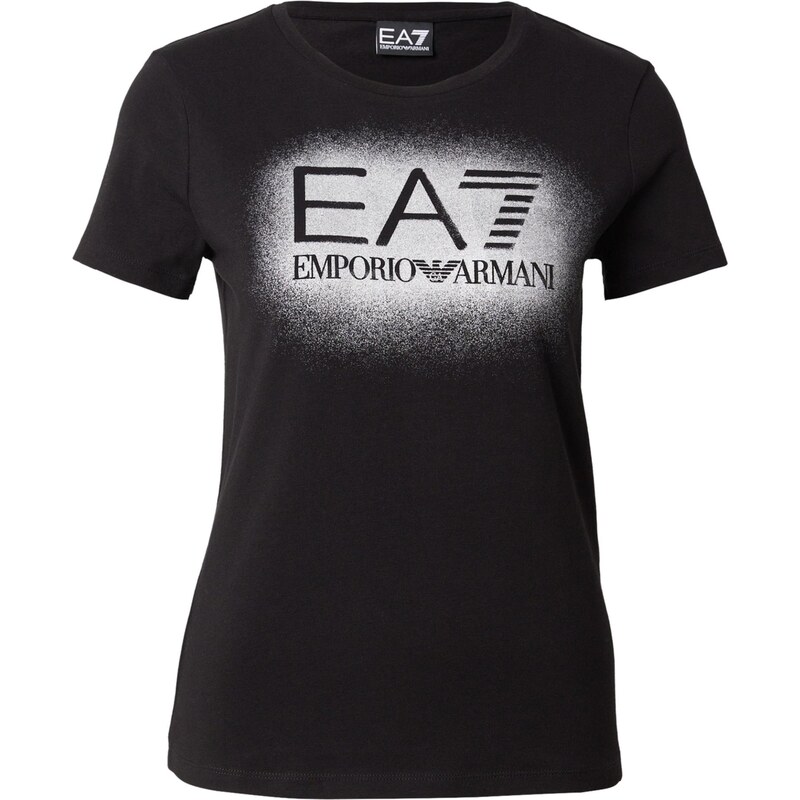 EA7 Emporio Armani Tričko černá / bílá 110591262