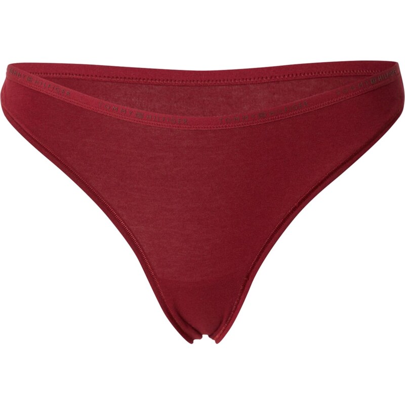 Tommy Hilfiger Underwear Tanga tmavě červená