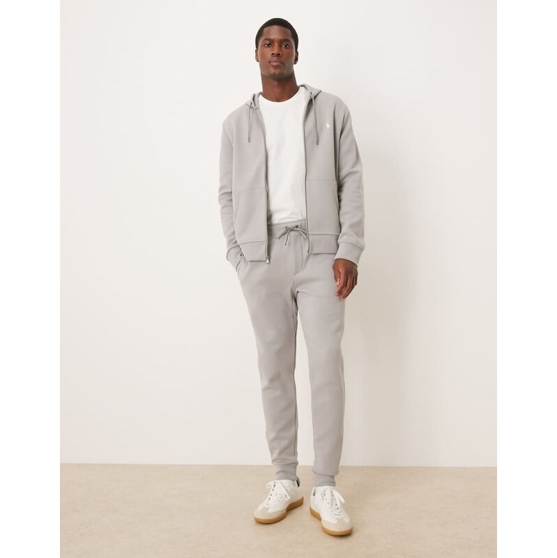 Polo Ralph Lauren icon logo double-knit joggers in grey