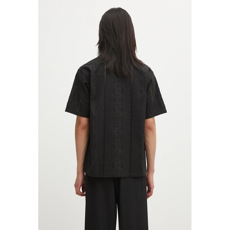 Bavlněná košile A Bathing Ape Embroidery Open Collar