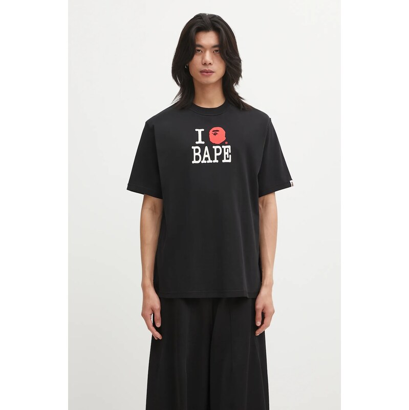 Bavlněné tričko A Bathing Ape BAPE Logo Inside Out