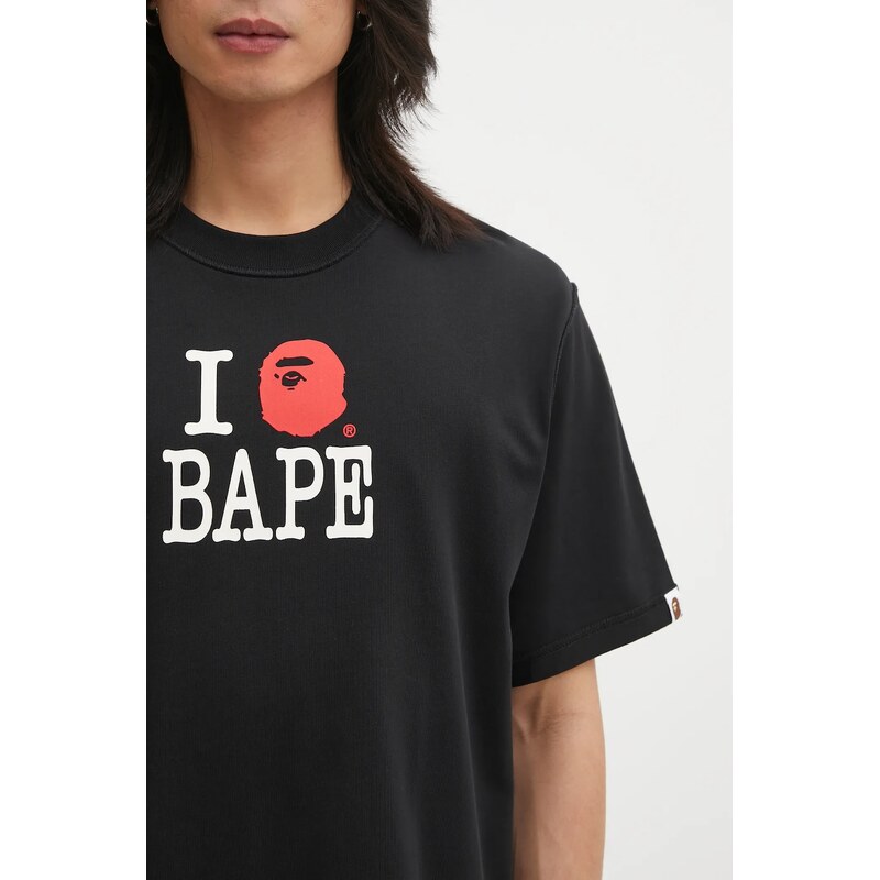 Bavlněné tričko A Bathing Ape BAPE Logo Inside Out