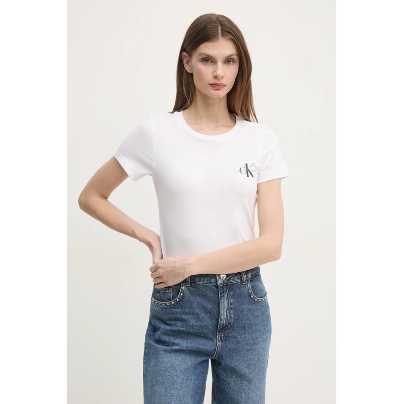 Bavlněné tričko Calvin Klein Jeans 2-pack