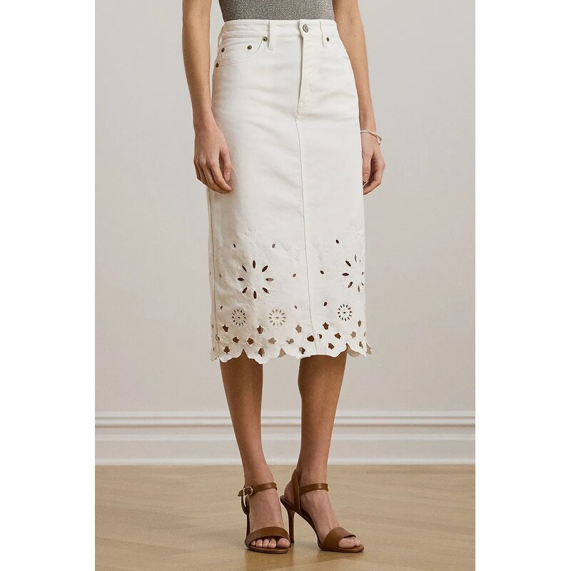 Lauren Ralph Lauren Džínová sukně Lauren Ralph Lauren