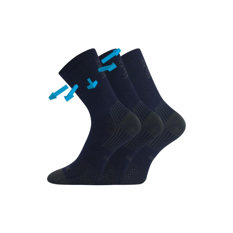 3PACK dětské ponožky Voxx merino tmavě modré (Optimalik) 20/24 110607323