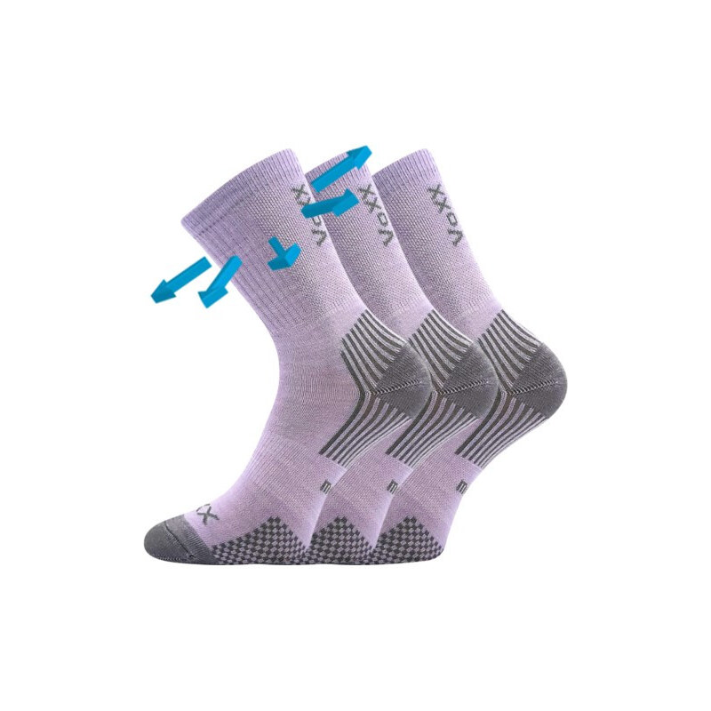 3PACK dětské ponožky Voxx merino fialové (Optimalik) 25/29 110607324