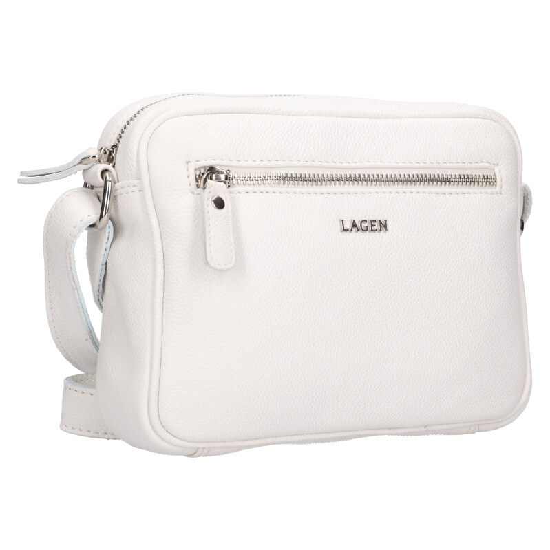 Dámská crossbody kabelka Lagen BLC-23-2153 bílá BLC-23-2153 UNI